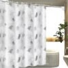 Unyqoos® Waterafstotend Douchegordijn met Plantenprint voor Badkamer 150x200 cm