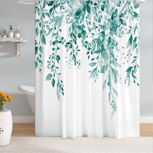 550x550-9203.jpg Unyqoos® Waterdicht Douchegordijn met Bloemen- en Bladmotief voor Ontspanning