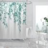 Unyqoos® Waterdicht Douchegordijn met Bloemen- en Bladmotief voor Ontspanning