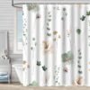 550x550-9213.jpg Unyqoos® Waterdicht polyester douchegordijn met moderne textuur en 12 haken