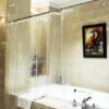 550x550-9249.jpg Unyqoos® Waterdicht douchegordijn met 3D-patroon en roestvrije ringen