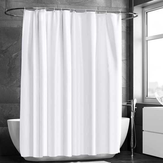 550x550-9278.jpg Unyqoos® Waterdicht en schimmelwerend douchegordijn met ringen voor elke badkamer