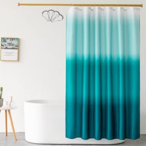 550x550-9280.jpg Unyqoos® Waterdicht douchegordijn in blauwgroene ombre stijl met stalen haken