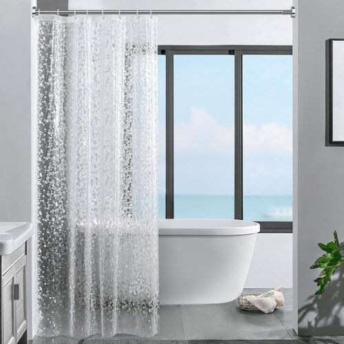 550x550-9299.jpg Unyqoos® Waterdicht douchegordijn met 3D steenpatroon en schimmelbestendige eigenschappen