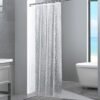 Unyqoos® Waterdicht douchegordijn met 3D steenpatroon en schimmelbestendige eigenschappen