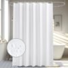 Unyqoos® Wit Douchegordijn 180x180 cm Met Schimmelwerende Eigenschappen En 12 Ringen