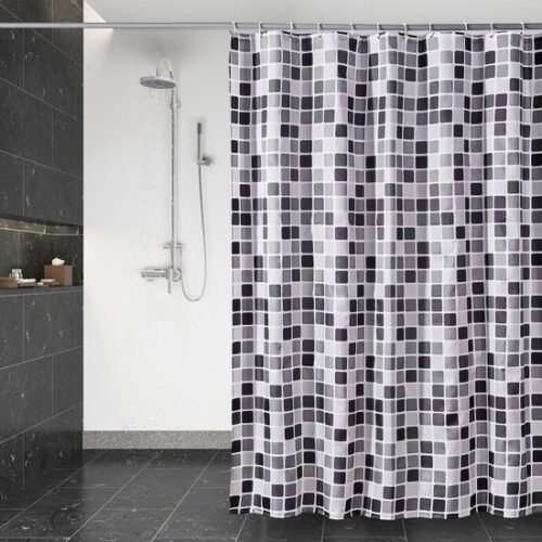 550x550-9355.jpg Unyqoos® Waterafstotende Douchegordijn met Anti-Schimmel Eigenschappen en Inclusief Ringen voor Eenvoudige Installatie