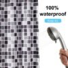 Unyqoos® Waterafstotende Douchegordijn met Anti-Schimmel Eigenschappen en Inclusief Ringen voor Eenvoudige Installatie