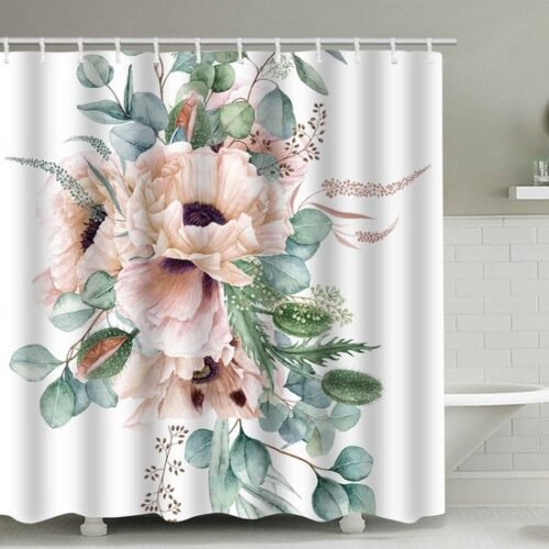 550x550-9369.jpg Unyqoos® Waterdicht en kleurrijk douchegordijn met junglemotief en 12 haken