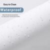 550x550-9379.jpg Unyqoos® Wit waterdicht douchegordijn van textiel met antischimmel en wasbaar ontwerp