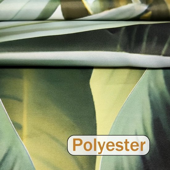 Unyqoos® Waterdicht douchegordijn met groene bladeren en eenvoudige installatie