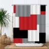 Unyqoos® Stijlvolle en Wasbare Douchegordijnset met Anti-Schimmel Bescherming en 12 Ringen, 180x200 cm