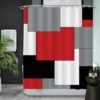 Unyqoos® Stijlvolle en Wasbare Douchegordijnset met Anti-Schimmel Bescherming en 12 Ringen, 180x200 cm