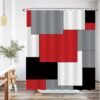 Unyqoos® Stijlvolle en Wasbare Douchegordijnset met Anti-Schimmel Bescherming en 12 Ringen, 180x200 cm