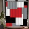 Unyqoos® Stijlvolle en Wasbare Douchegordijnset met Anti-Schimmel Bescherming en 12 Ringen, 180x200 cm