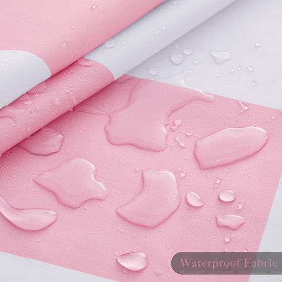 550x550-9463.jpg Unyqoos® Roze geruit douchegordijn met vintage design voor stijlvolle badkamer
