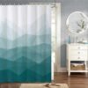 550x550-9494.jpg Unyqoos® Waterafstotend polyester douchegordijn met geometrisch bergontwerp en haken