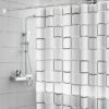 Unyqoos® Waterdicht en schimmelwerend douchegordijn met haken voor badkamer