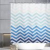 550x550-9526.jpg Unyqoos® Stijlvol textiel douchegordijn met blauw-wit kleurverloop en chevron patroon