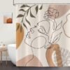 550x550-9555.jpg Unyqoos® Waterafstotend Douchegordijn met Bloemen en Bladeren voor Stijlvolle Badkamers