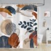 550x550-9607.jpg Unyqoos® Stijlvol en Waterdicht Douchegordijn met Uniek Abstract Ontwerp voor Moderne Badkamers