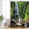Unyqoos® Waterdicht douchegordijn met tropische jungleprint voor badkamerdecoratie