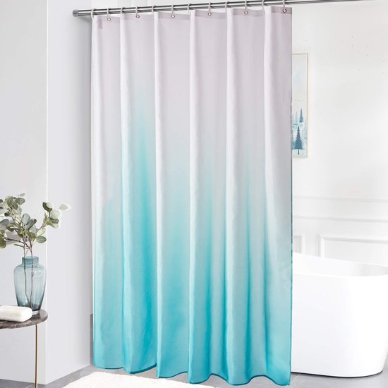 550x550-9705.jpg Unyqoos® Extra Groot Antischimmel Douchegordijn van Textiel met Waterbestendige Technologie en 12 Ringen