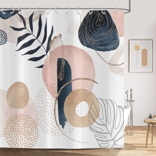 550x550-9706.jpg Unyqoos® Stijlvol Modern Douchegordijn met Abstracte Kunst en Waterdichte Eigenschappen