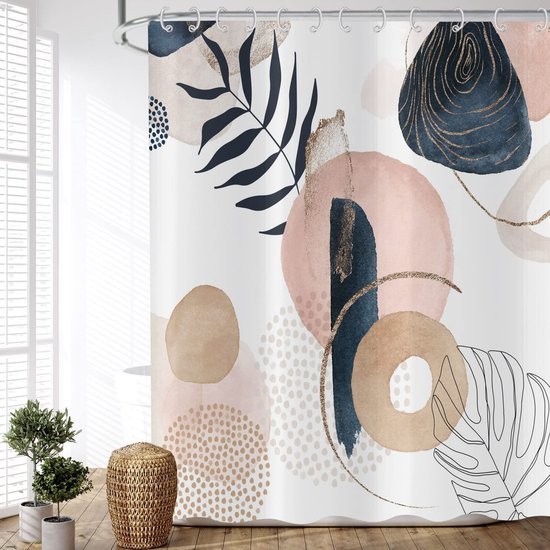 550x550-9707.jpg Unyqoos® Stijlvol Modern Douchegordijn met Abstracte Kunst en Waterdichte Eigenschappen