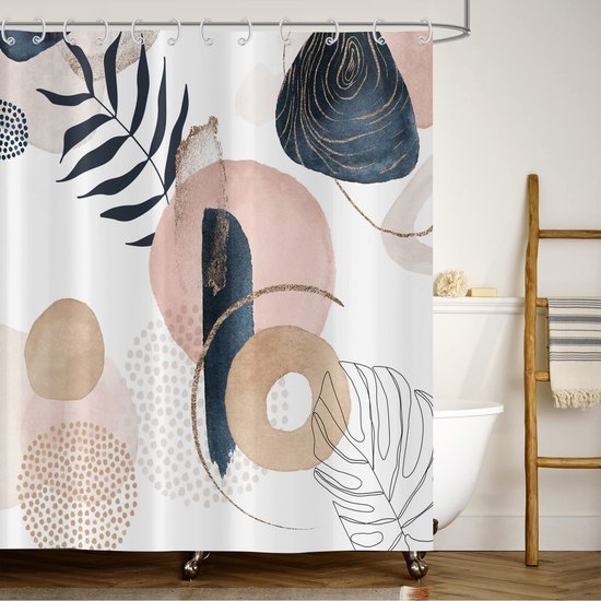 550x550-9708.jpg Unyqoos® Stijlvol Modern Douchegordijn met Abstracte Kunst en Waterdichte Eigenschappen