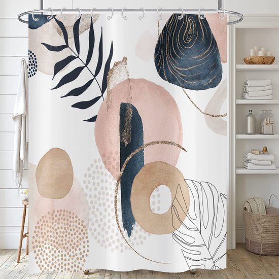 550x550-9709.jpg Unyqoos® Stijlvol Modern Douchegordijn met Abstracte Kunst en Waterdichte Eigenschappen