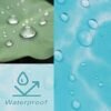 Unyqoos® Waterdicht polyester douchegordijn met oceaan en strand ontwerp 183x183 cm