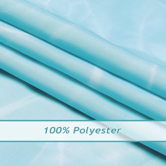 Unyqoos® Waterdicht polyester douchegordijn met oceaan en strand ontwerp 183x183 cm