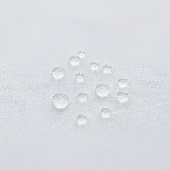 550x550-9750.jpg Unyqoos® Wit Douchegordijn van Polyester met Schimmelwerende Eigenschappen en Metalen Ringen