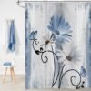 550x550-9777.jpg Unyqoos® Rustieke douchegordijn met bloemen en vlinders voor een landelijke badkamer