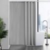 Unyqoos® Grijs waterdicht textiel douchegordijn met schimmelwerende eigenschappen