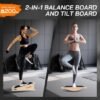 Unyqoos® Verstelbaar 2-in-1 Balans- en Kuitstrekbord voor Thuis en Kantoor Training