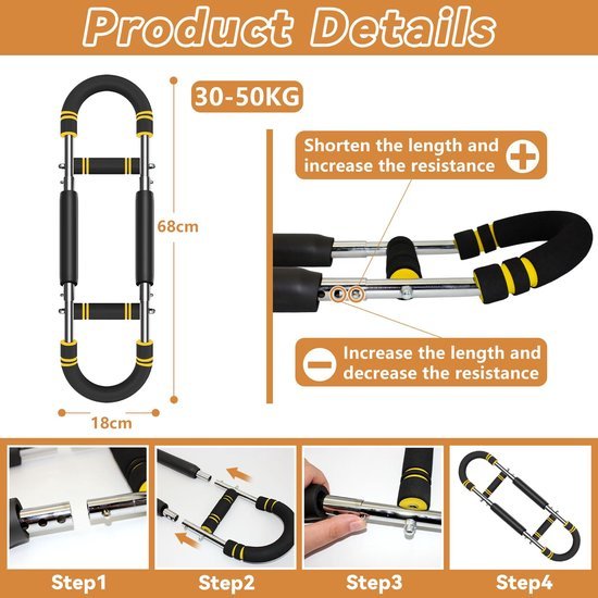 550x550-9844.jpg Unyqoos® Verstelbare U-vormige armtrainer voor effectieve spierkrachttraining thuis en onderweg
