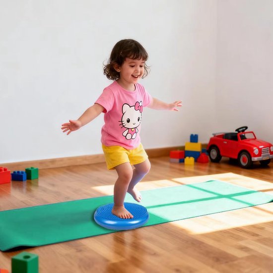 Unyqoos® Opblaasbaar Wobble Zitkussen voor Betere Houding en Fitness Training