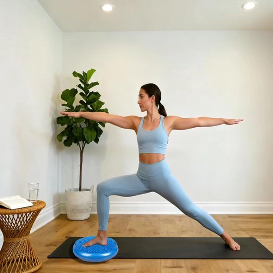 Unyqoos® Opblaasbaar Wobble Zitkussen voor Betere Houding en Fitness Training