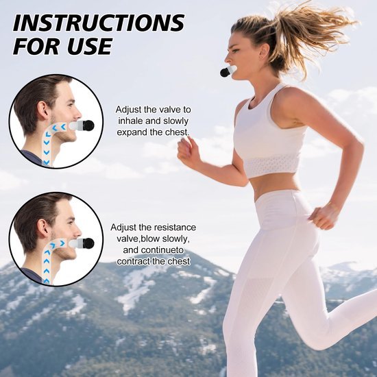 Unyqoos® Ademtrainer met Verstelbare Weerstanden voor Verbeterde Longcapaciteit en Uithoudingsvermogen