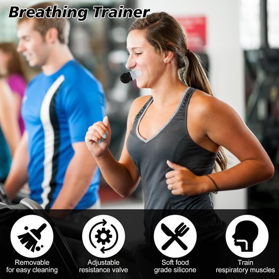Unyqoos® Ademtrainer met Verstelbare Weerstanden voor Verbeterde Longcapaciteit en Uithoudingsvermogen