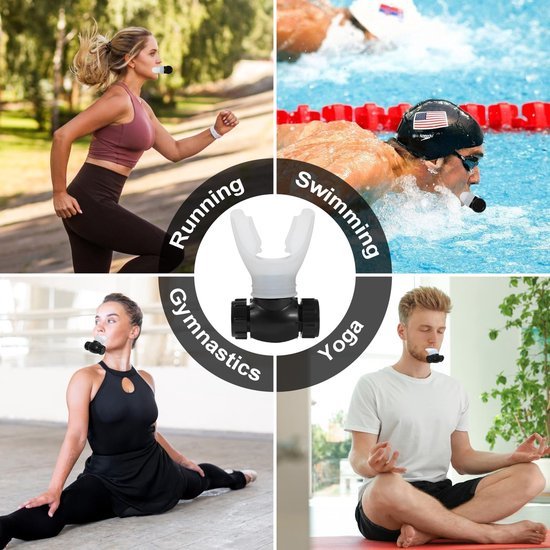 Unyqoos® Ademtrainer met Verstelbare Weerstanden voor Verbeterde Longcapaciteit en Uithoudingsvermogen