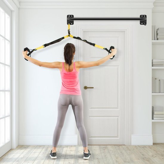 550x550-9892.jpg Unyqoos® Wandgemonteerde optrekstang voor krachttraining en bovenlichaam fitheid