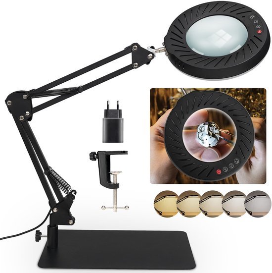 550x551-14.jpg Unyqoos® Verstelbare vergrootlamp met licht voor precisie handwerk en lezen