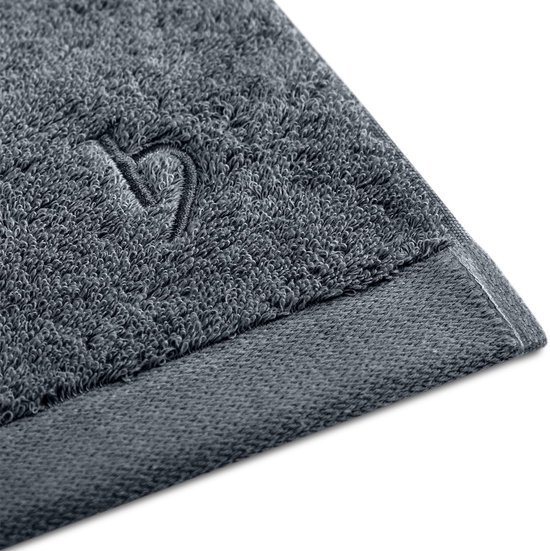 Unyqoos® Ultrazachte Luxe Douchehanddoeken Set van 2 - 70 x 140 cm - Antraciet