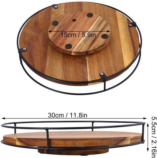 550x551-55.jpg Unyqoos® Rond Draaiplateau van 25 cm voor Keuken en Badkamer Organisatie