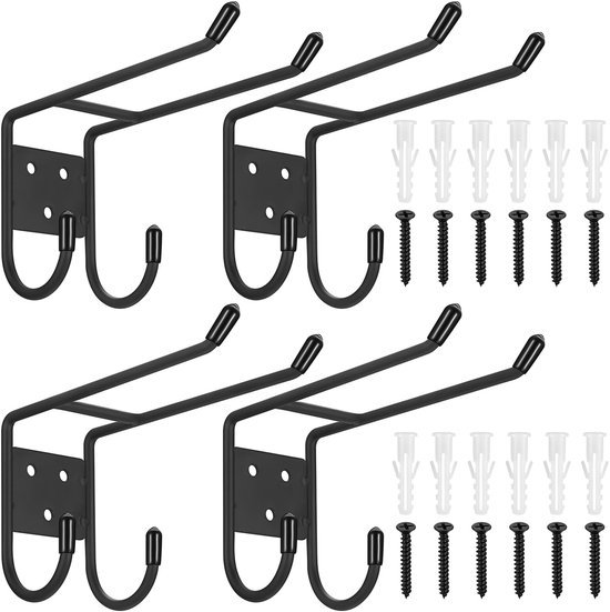 550x551-60.jpg Unyqoos® Set van 4 multifunctionele wandhaken voor garage en tuinopslag