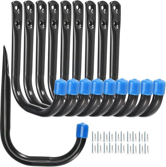 550x551-61.jpg Unyqoos® Set van 10 robuuste wandhouders voor veelzijdige opslag en organisatie