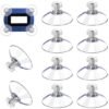 550x551-66.jpg Unyqoos® Set van 10 transparante zuignappen met schroefdraad voor stevige bevestiging